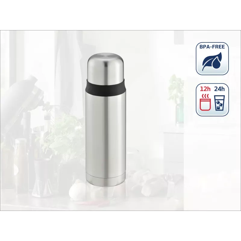 LEIFHEIT Thermos Coco 0,5L nerūsējošā tērauda vakuuma termoss, sudraba