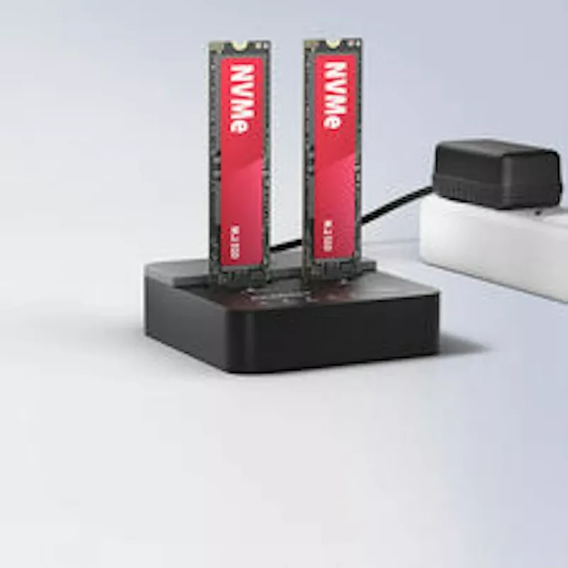 AXAGON ADSA-M2C22L divu M.2 NVMe SSD dokstacija, USB-C 20Gbps, klonēšana