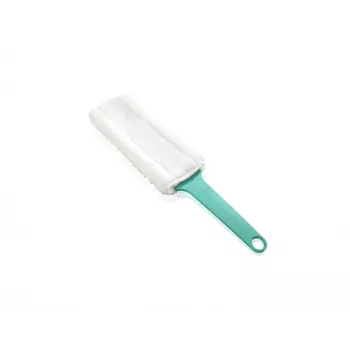 LEIFHEIT Duster plakanā putekļu suka elektrostatiskā XL elastīga galva ar Click sistēmu, zila/balta