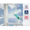 LEIFHEIT Logu tīrītājs M ar Click sistēmu, 28 cm gumijas asmens, ergonomisks neslīdošs rokturis, balts/zaļš