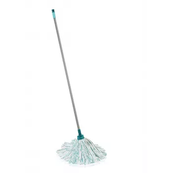 LEIFHEIT Classic Mop ar 140 cm tērauda kātu un absorbējošu viskozes galvu