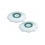 LEIFHEIT Clean Twist Disc Mop rezerves komplekts, 2 mikrošķiedras mopa galviņas, balts