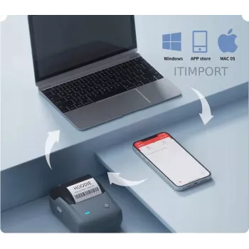 NIIMBOT B1 Pro pārnēsājams Bluetooth termiskās etiķešu printeris, 203 dpi, zils