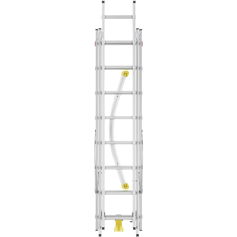 HAILO Kombinētās kāpnes HobbyLOT Alumīnija 2x8 + 1x9 Pakāpieni