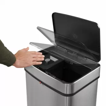 HAILO Öko Vario XL atkritumu šķirošanas sistēma, 2x25L, nerūsējošais tērauds