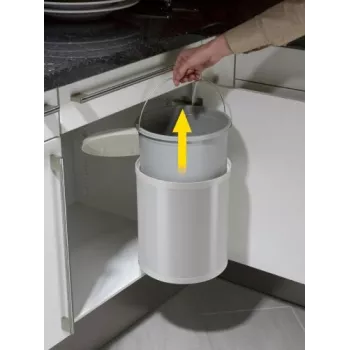 HAILO Iebūvējams atkritumu tvertne Compact-Box M 15L Balts