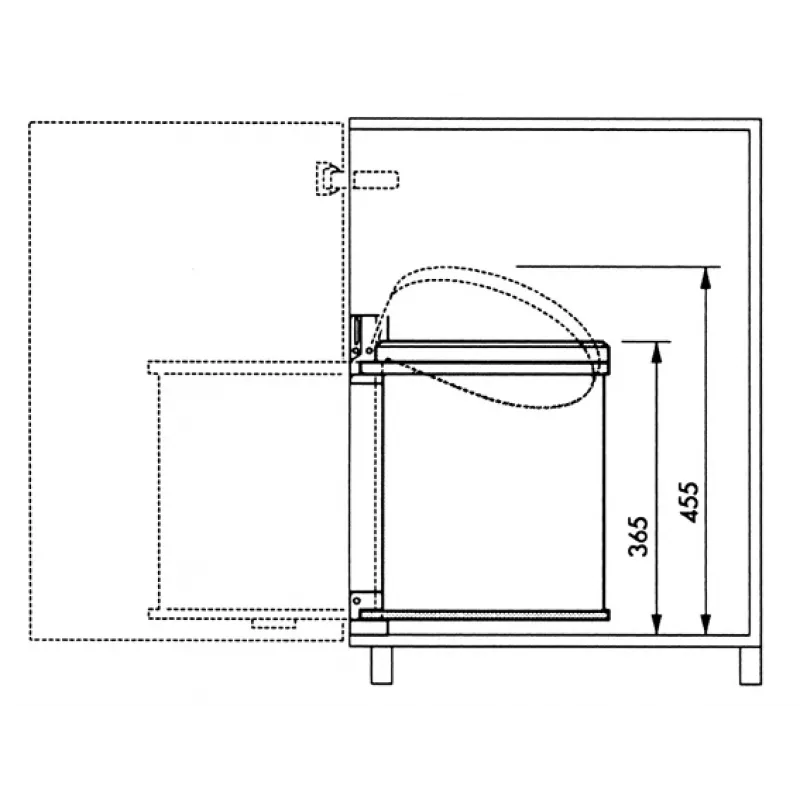 HAILO Iebūvējams atkritumu tvertne Compact-Box M 15L Balts