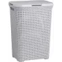 Curver Natural Style veļas grozs 60L gaiši pelēks