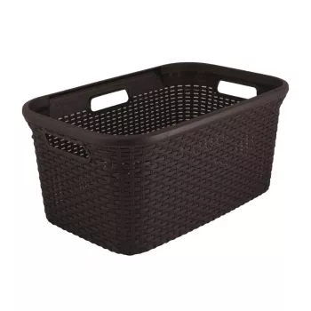 CURVER Veļas grozs Style 45L 59,2 x 38 x 27 cm Tumši brūns