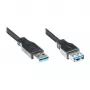 Good Connections USB 3.0 pagarinājuma kabelis, Type-A male uz Type-A female, melns, 3 m 2711-S03