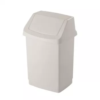 CURVER Click-it 50L atkritumu tvertne ar pedāli, balta, 38,5x33,5x63,5 cm