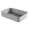 CURVER Infinity Recycled XL uzglabāšanas grozs 23x15x5 cm pelēks
