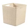 CURVER Jutas grozs kvadrātveida 17L 28x28x27 cm Krēmkrāsas