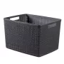CURVER Jutas grozs L 20L 36x28x23cm Tumši pelēks
