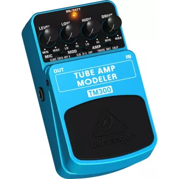 Behringer TM300 lampu pastiprinātāja modelētāja efekta pedālis elektriskajai ģitārai, zils/melns
