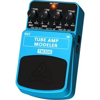 Behringer TM300 lampu pastiprinātāja modelētāja efekta pedālis elektriskajai ģitārai, zils/melns