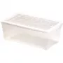 Curver Textile Box 5,7L caurspīdīga uzglabāšanas kaste ar vāku, 34,3 x 19,5 x 12,5 cm