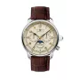 Zeppelin Mediterranee 96365_SET automātiskais pulkstenis, 42mm, zaļš saules stara ciparnīca, brūna āda un Milanese mesh siksniņas