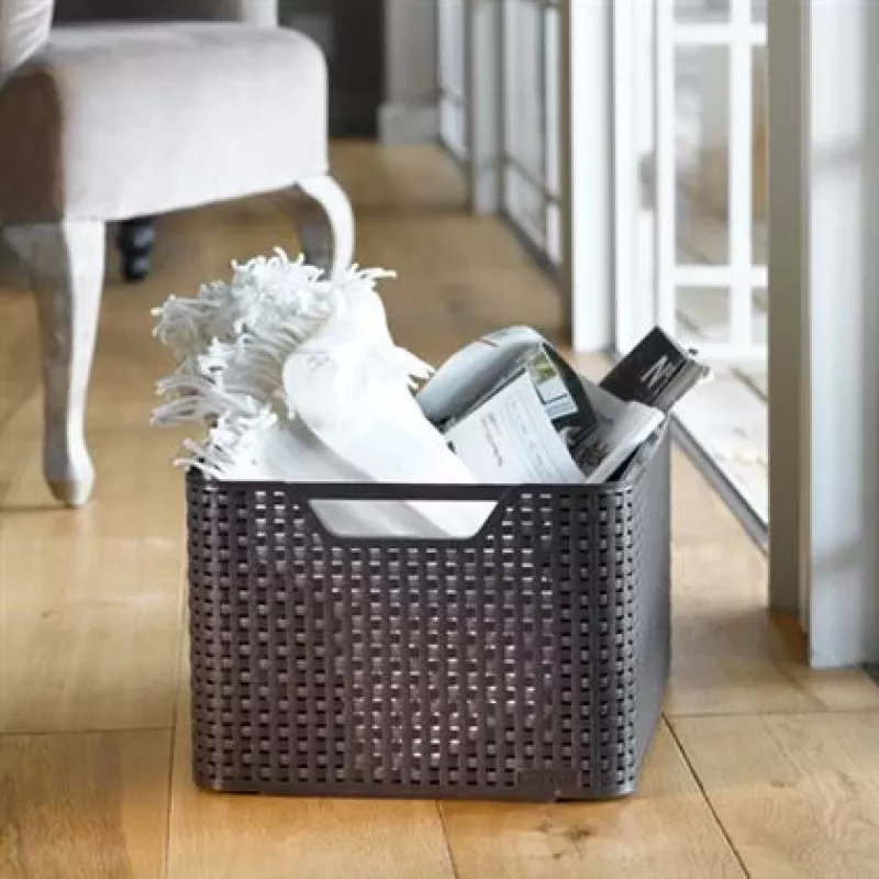 CURVER Box Style L 43,6 x 32,6 x 23 cm tumši brūna uzglabāšanas kaste