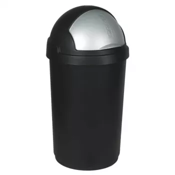 CURVER Bullet 50L melns/sudraba atkritumu tvertne