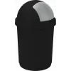 CURVER Bullet 50L melns/sudraba atkritumu tvertne