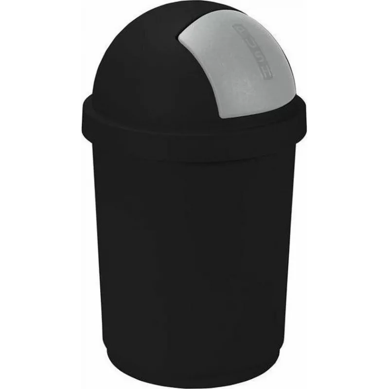 CURVER Bullet 50L melns/sudraba atkritumu tvertne