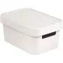 CURVER Infinity Recycled 4,5L uzglabāšanas kaste ar vāku, 27 x 19 x 12 cm, balta