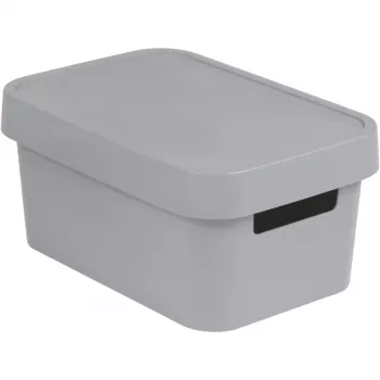 CURVER Infinity Recycled 4,5L uzglabāšanas kaste 27x19x12 cm pelēka