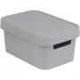 CURVER Infinity Recycled 4,5L uzglabāšanas kaste 27x19x12 cm pelēka