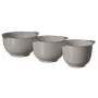 Curver maisīšanas bļodu komplekts 3 daļas 1,5L + 2L + 2,5L gaiši pelēks