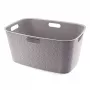 CURVER Softex 45L veļas grozs, pelēkbrūns, 57x37x27cm