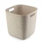 CURVER Softex kvadrātveida uzglabāšanas grozs 15L krīta balts 27.9x27.9x26.9cm