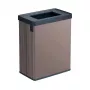 CURVER Taisnstūra metalizēts atkritumu tvertne Verto Recycle 54L Pērļu rozā