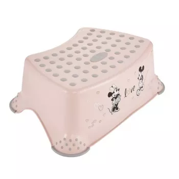 keeeper pakāpienu sols Tomek Minnie Mouse, 40,5 x 28,5 x 14 cm, rozā, 120 kg slodze, pretizslīdēšanas