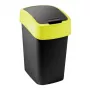 Curver Flip Bin 9L melns un dzeltens atkritumu tvertne