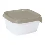 CURVER Fresh&Go 3 daļu kvadrātveida pārtikas trauku komplekts 0,8L bēšs
