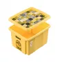 KEEEPER kaste ar vāku 15L Karolina “Minions Mosaic” 38x29.5x20.5 cm dzeltena