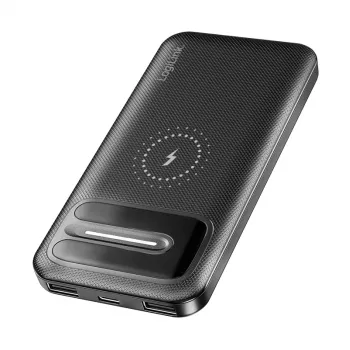 LogiLink PA0343RF bezvadu pārnēsājamais akumulators 10000 mAh melns
