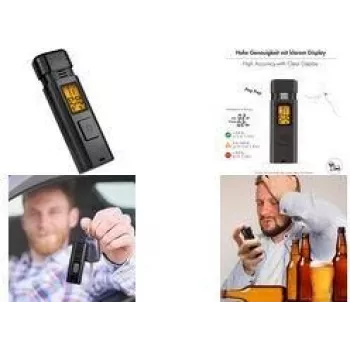 LogiLink alkometrs ar LCD displeju, melns