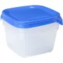 Curver Fresh & Go 3 kvadrātveida pārtikas trauku komplekts 1,2L zils