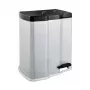 KEEEPER atkritumu šķirošanas pedāļa tvertne 7+15L Gunnar 39,5x29x43,5cm gaiši sudraba