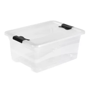 keeeper Crystalbox Cornelia uzglabāšanas kaste ar vāku, 12 L, caurspīdīga, 39,5 x 29,5 x 17,5 cm