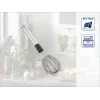 LEIFHEIT Speed Quirl S putotājs, nerūsējošais tērauds, 27 cm, mazgājams trauku mašīnā, balts/pelēks
