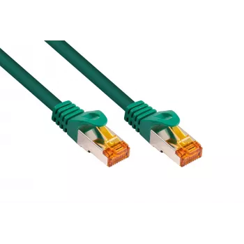 KABELMEISTER Cat.7 S/FTP savienojuma kabelis, RJ45, TPE apvalks, zaļš, 5m
