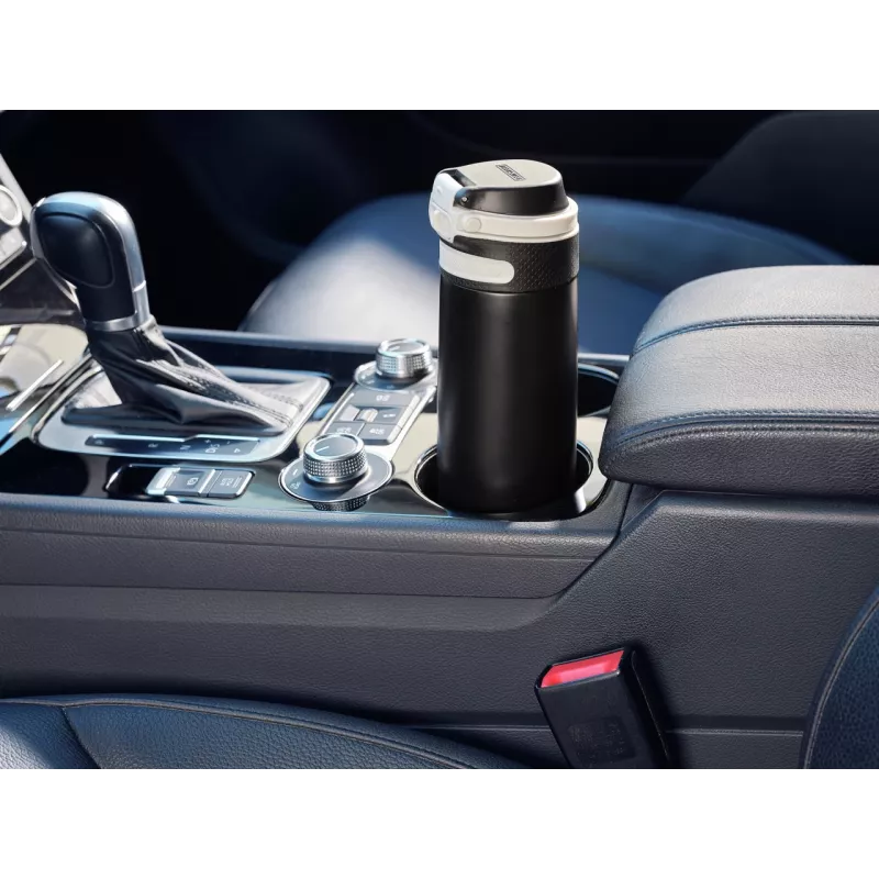 LEIFHEIT Thermo Flip 600ml melna termokrūze ceļojumiem