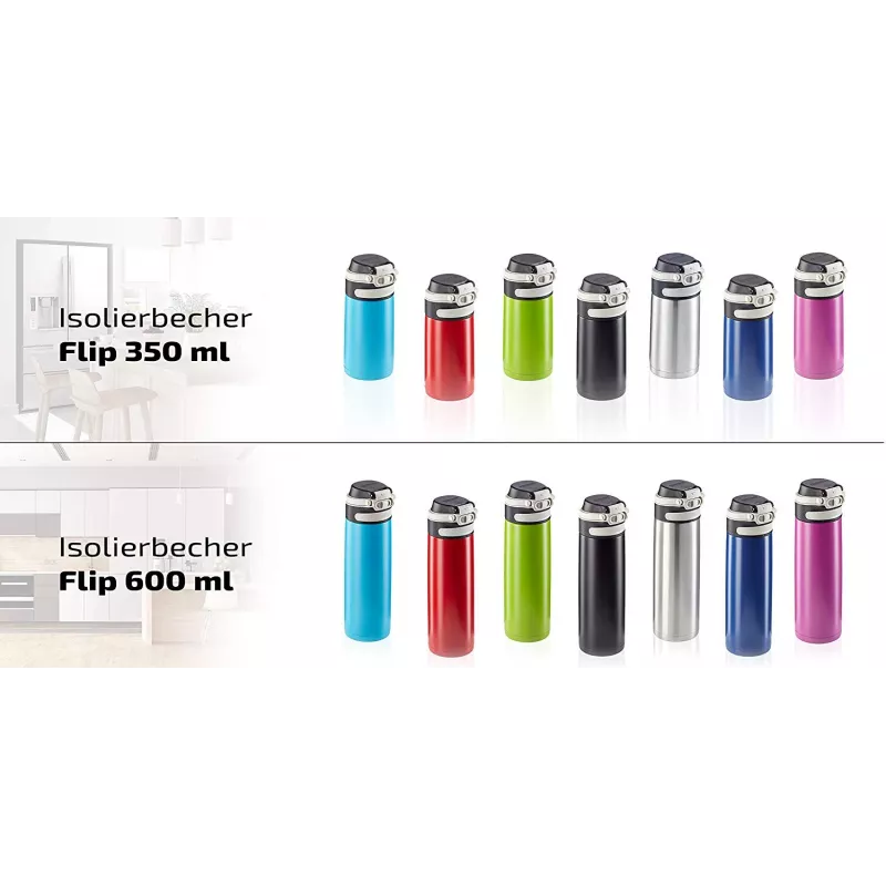 LEIFHEIT Termokrūze Flip 600ml Sarkana
