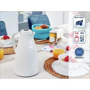 LEIFHEIT Thermos Harmonic balta vakuuma termoss, 1 L