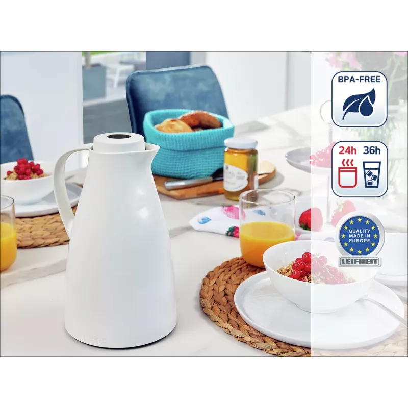 LEIFHEIT Thermos Harmonic balta vakuuma termoss, 1 L