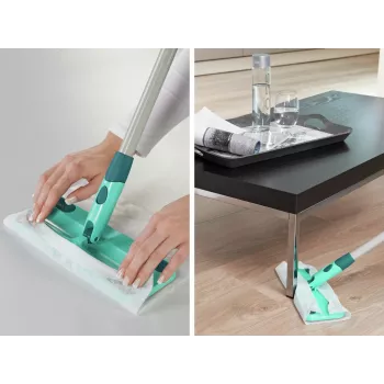 LEIFHEIT Clean & Away S grīdas birste ar roktura komplektu 26cm