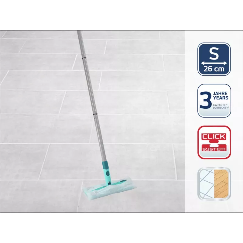 LEIFHEIT Clean & Away S grīdas birste ar roktura komplektu 26cm